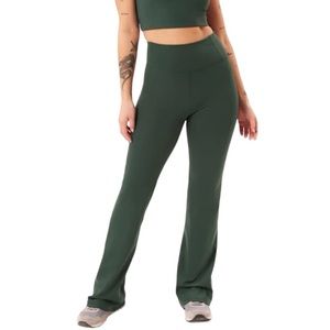 Girlfriend Collective Moss Green Compressive Flare Legging Yoga Pants Size M